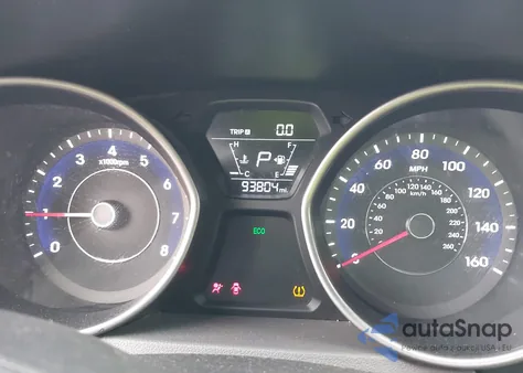 2012 Hyundai Elantra Gls (Ulsan Plant) from USA, damaged, VIN KMHDH4AE1CU306869